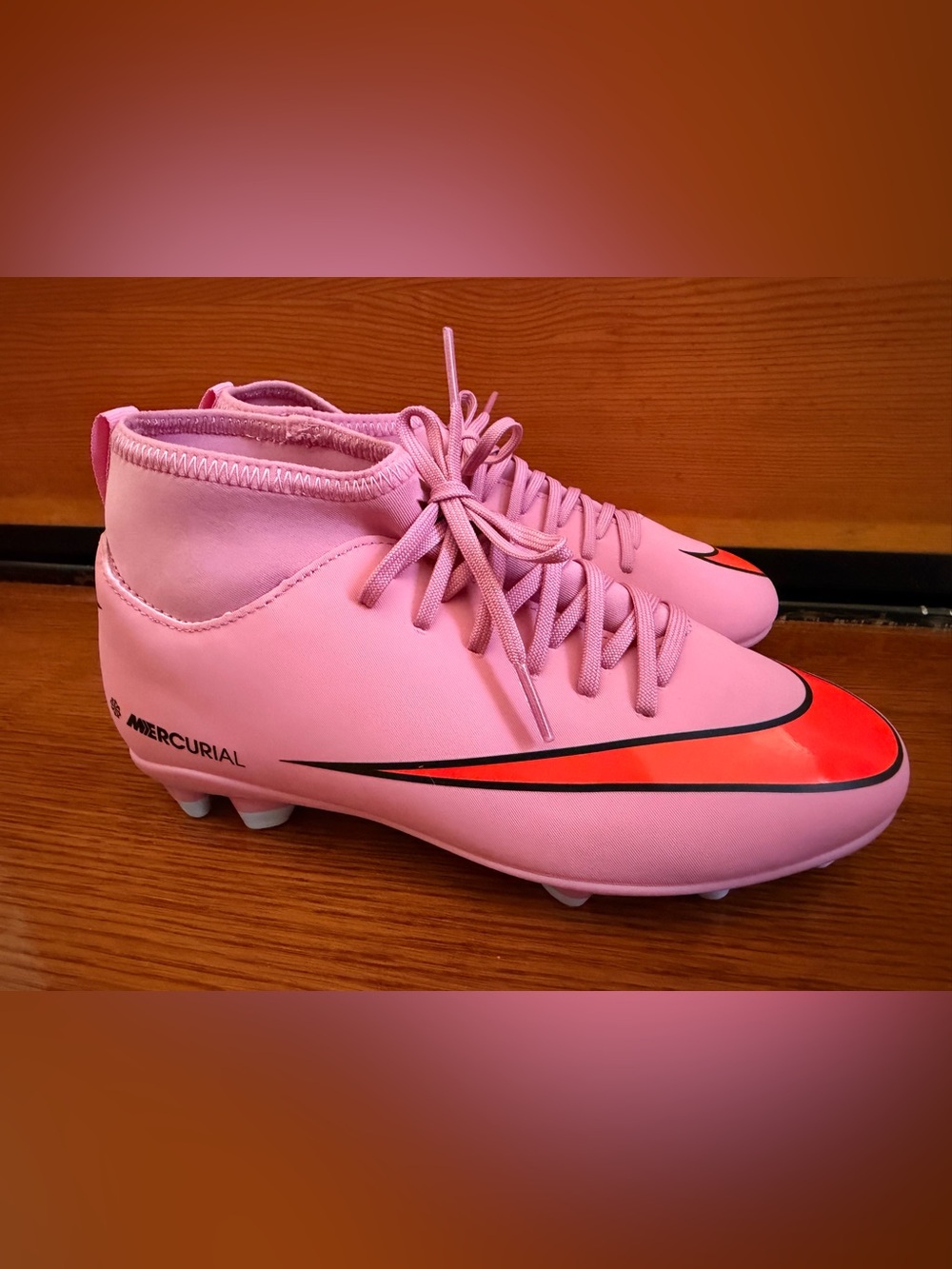 NEW Nike Jr Mercurial Superfly 10 Club FG/MG Soccer Cleats Pink Size 4.5Y